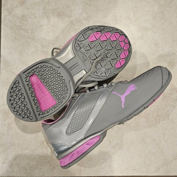 Size 7 PUMA Tazon 6 Women's Synthetic Leather Upper Gray Running Shoes Sneakers - Picture 6 of 8